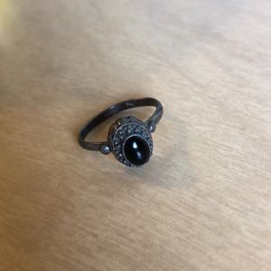 Ring with Black Stone